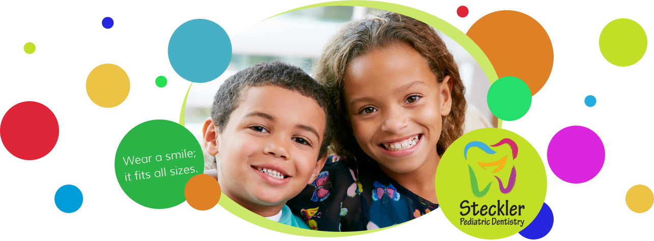 Brother and sister smiling